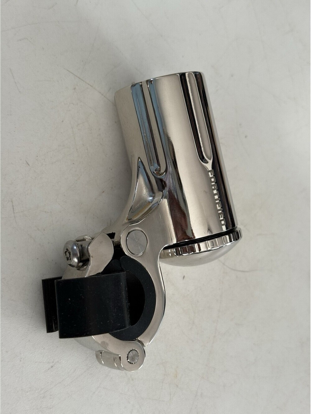 Fortified Bicycle silver LED headlight with a handlebar With Mount